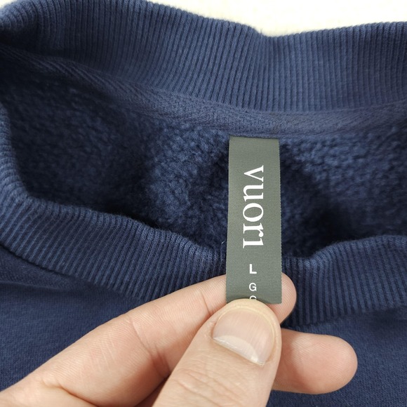 Vuori Sweatshirt Womens Large Blue Restore Oversized Fleece Crew Pullover - Picture 6 of 12